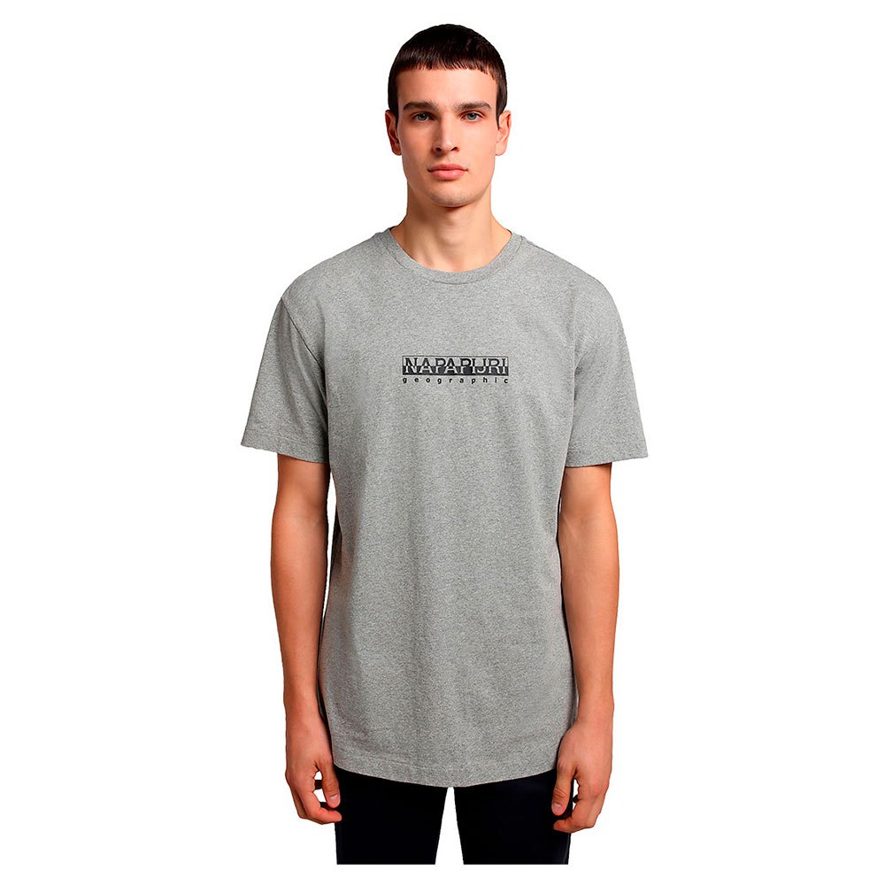 Napapijri S-box 3 Kurzarm T-shirt 2XL Medium Grey Melange günstig online kaufen