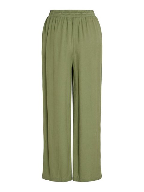 Vila Stoffhose Weite Stoff Hose 7/8 Wide Leg Trousers VIPRICIL 5190 in Grün günstig online kaufen