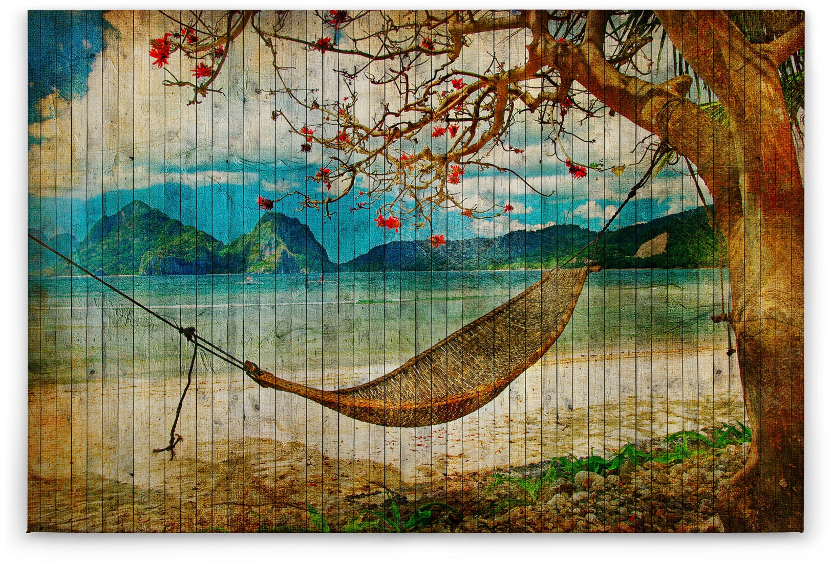 A.S. Création Leinwandbild "tahiti", Strand-Meer, (1 St.), Keilrahmen Bild günstig online kaufen