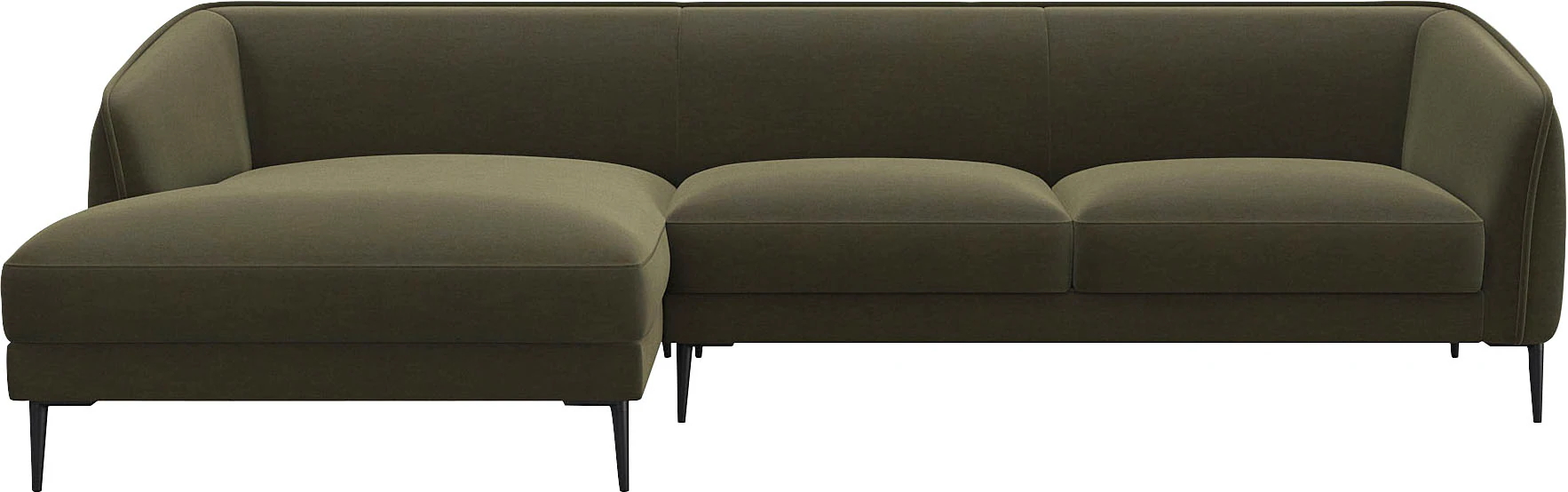 FLEXLUX Wohnlandschaft "Belle Designsofa, L-Form, B/T 288/149 cm,", Skandin günstig online kaufen