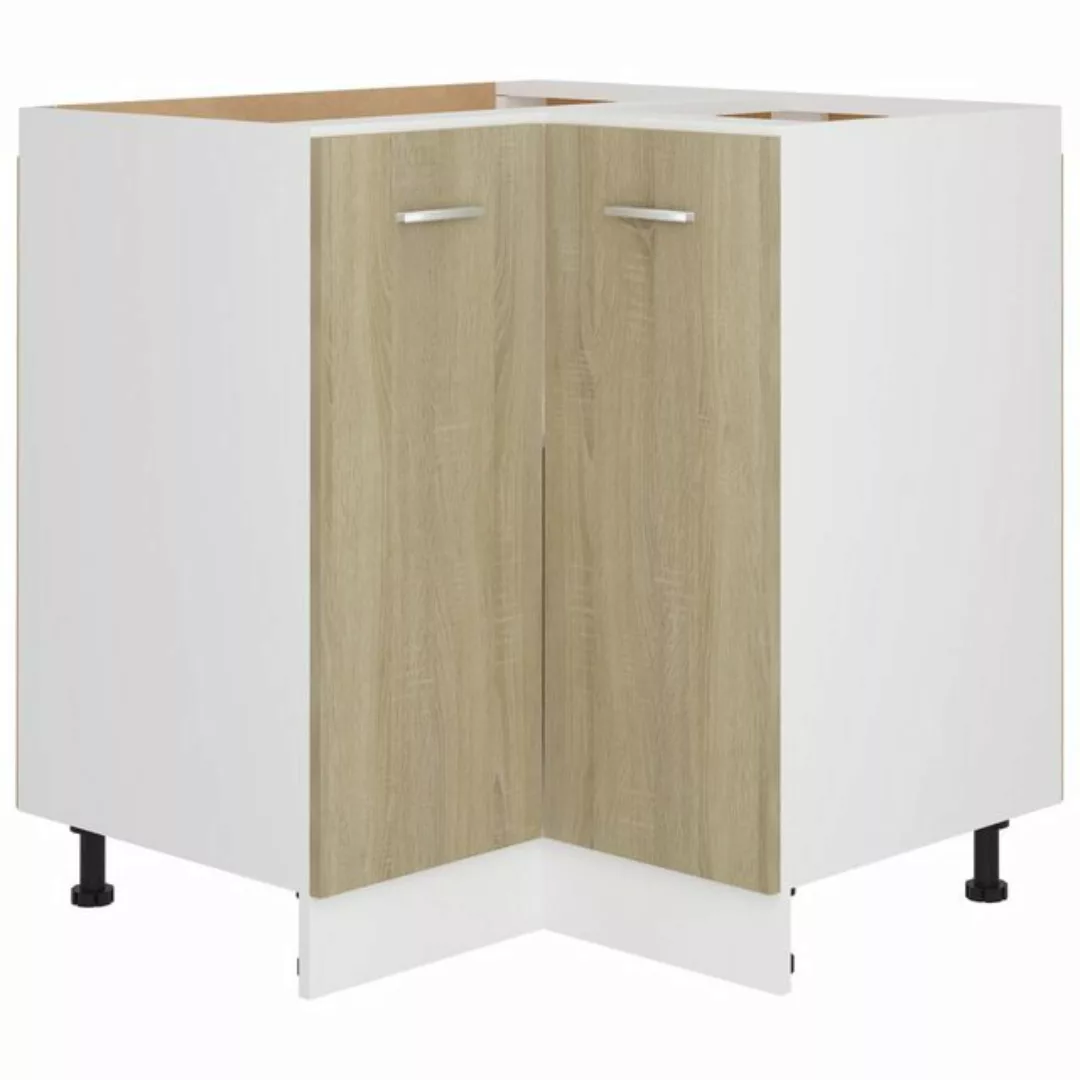 vidaXL Unterschrank Eckunterschrank Sonoma Eiche 75,5x75,5x80,5 cm Spanplat günstig online kaufen