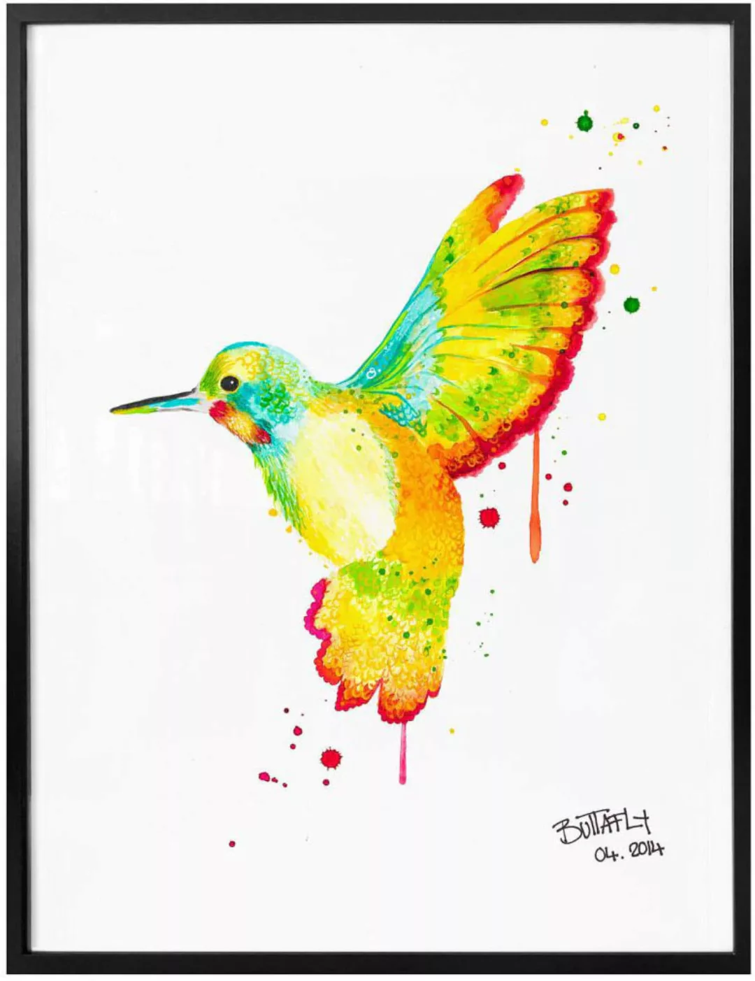 Wall-Art Poster »Kolibri«, Vögel, (1 St.), Poster ohne Bilderrahmen günstig online kaufen