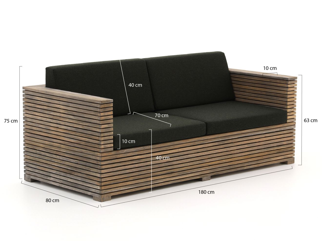 ROUGH-C Gartensofa 180 cm günstig online kaufen