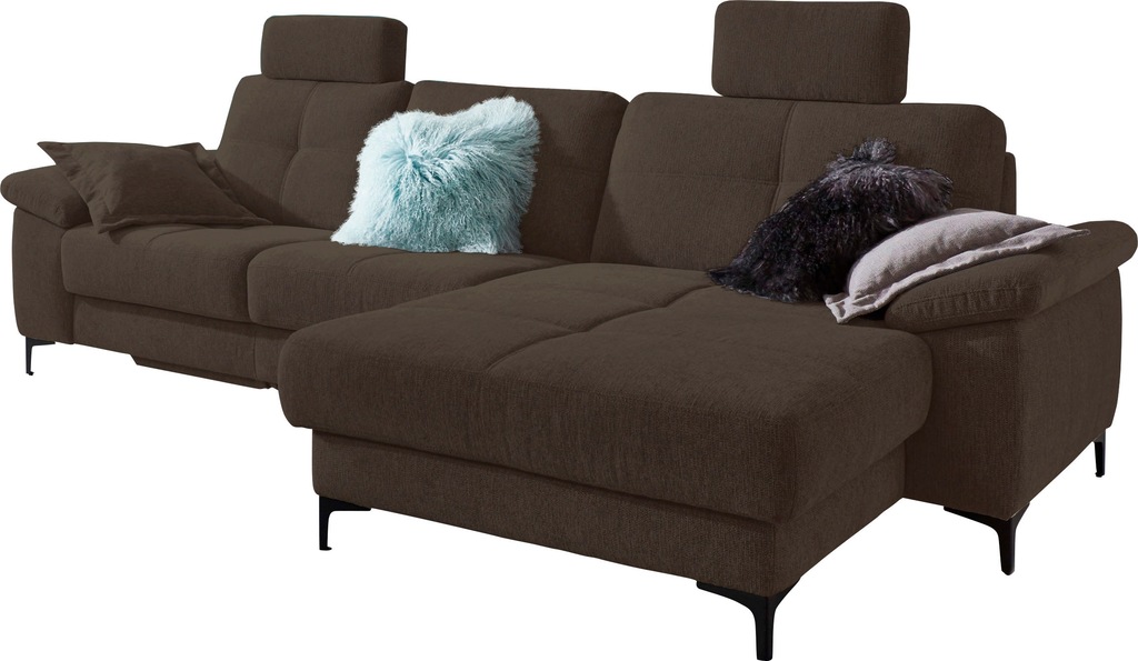 3C Carina Ecksofa "Burnaby bequem und modern, L-Form", 2 Kopfstützen, optio günstig online kaufen