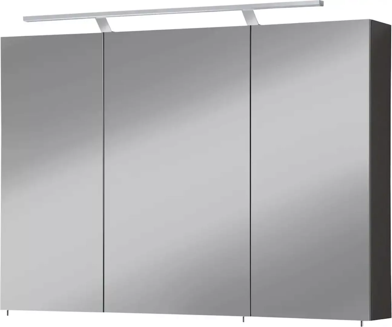 welltime Spiegelschrank "Torino", Breite 100 cm, 3-türig, LED-Beleuchtung, günstig online kaufen