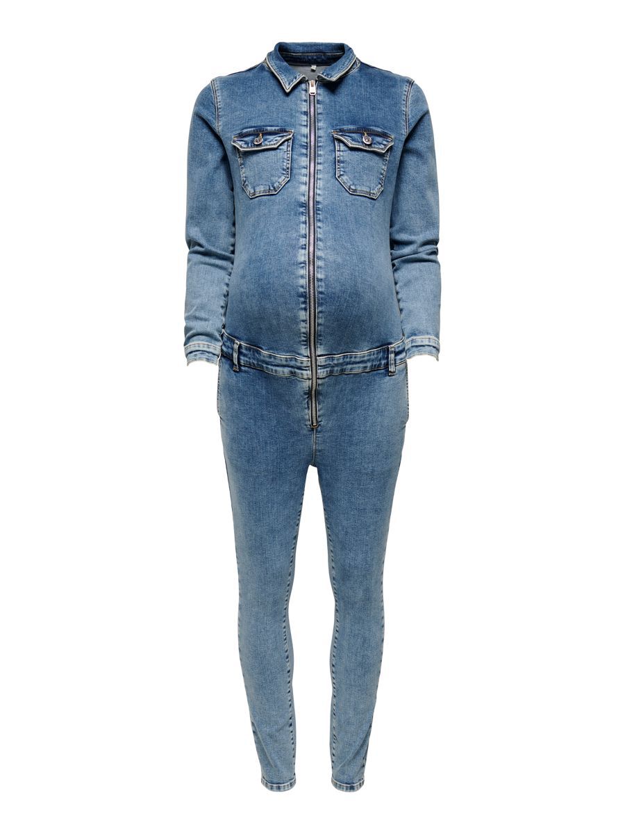 ONLY Mama Denim- Jumpsuit Damen Blau günstig online kaufen