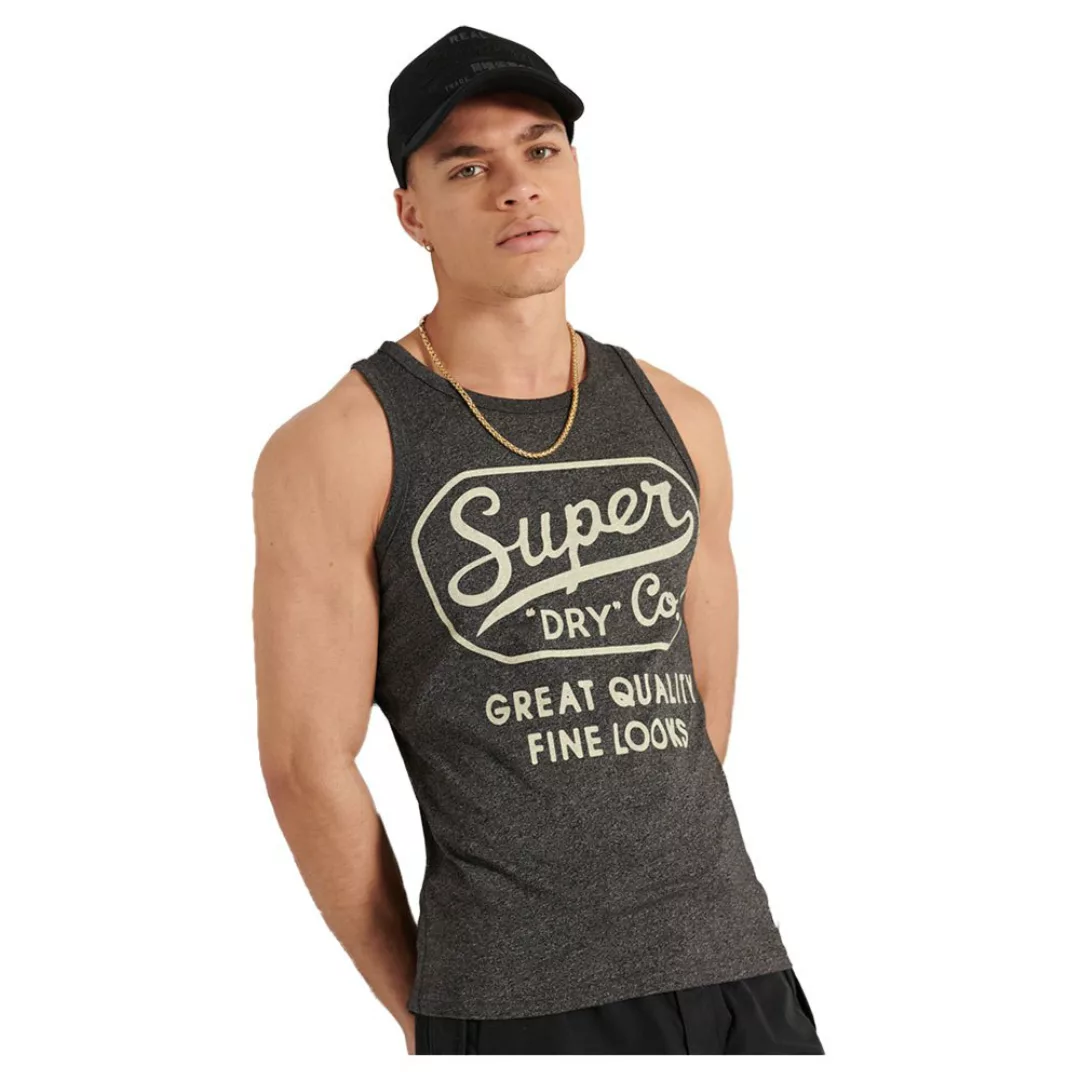 Superdry Workwear Graphic Ärmelloses T-shirt 2XL Black Grit günstig online kaufen