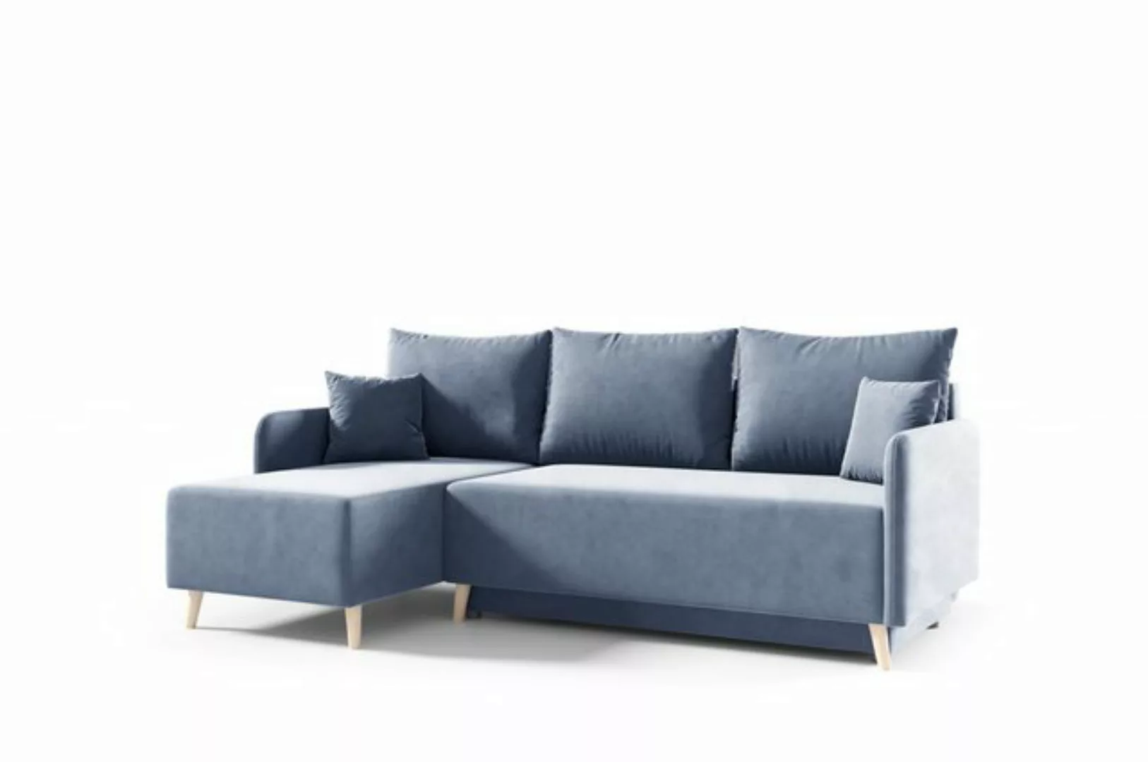 MOEBLO Ecksofa VALETTA, Ottomane Universalsofa, L-förmiges Schlafsofa mit S günstig online kaufen