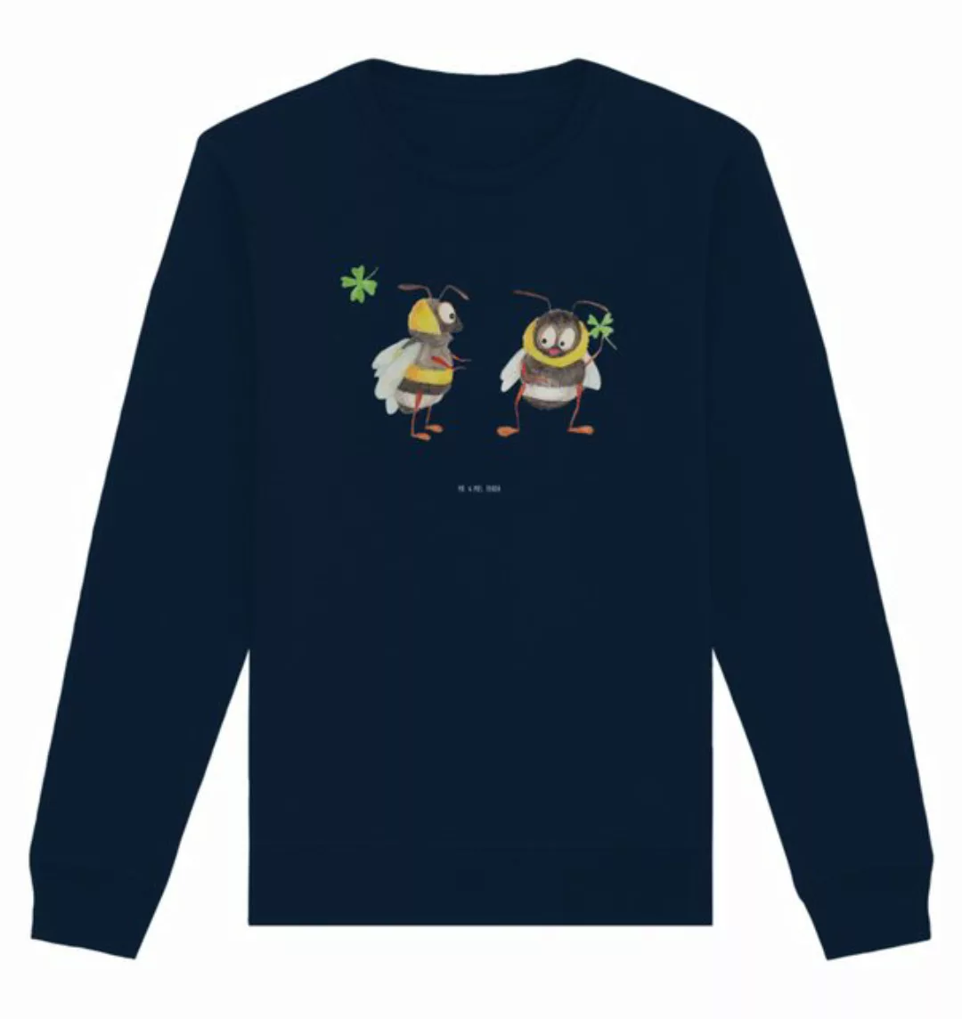 Mr. & Mrs. Panda Longpullover Größe XS Bienen Paar - French Navy - Geschenk günstig online kaufen