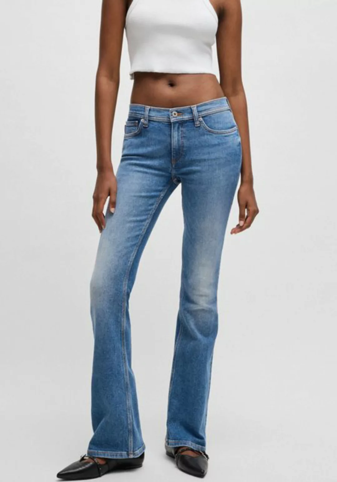 HUGO Blue Bootcut-Jeans "Getti B", Ausgestelltes Bein, elastisches Denim günstig online kaufen