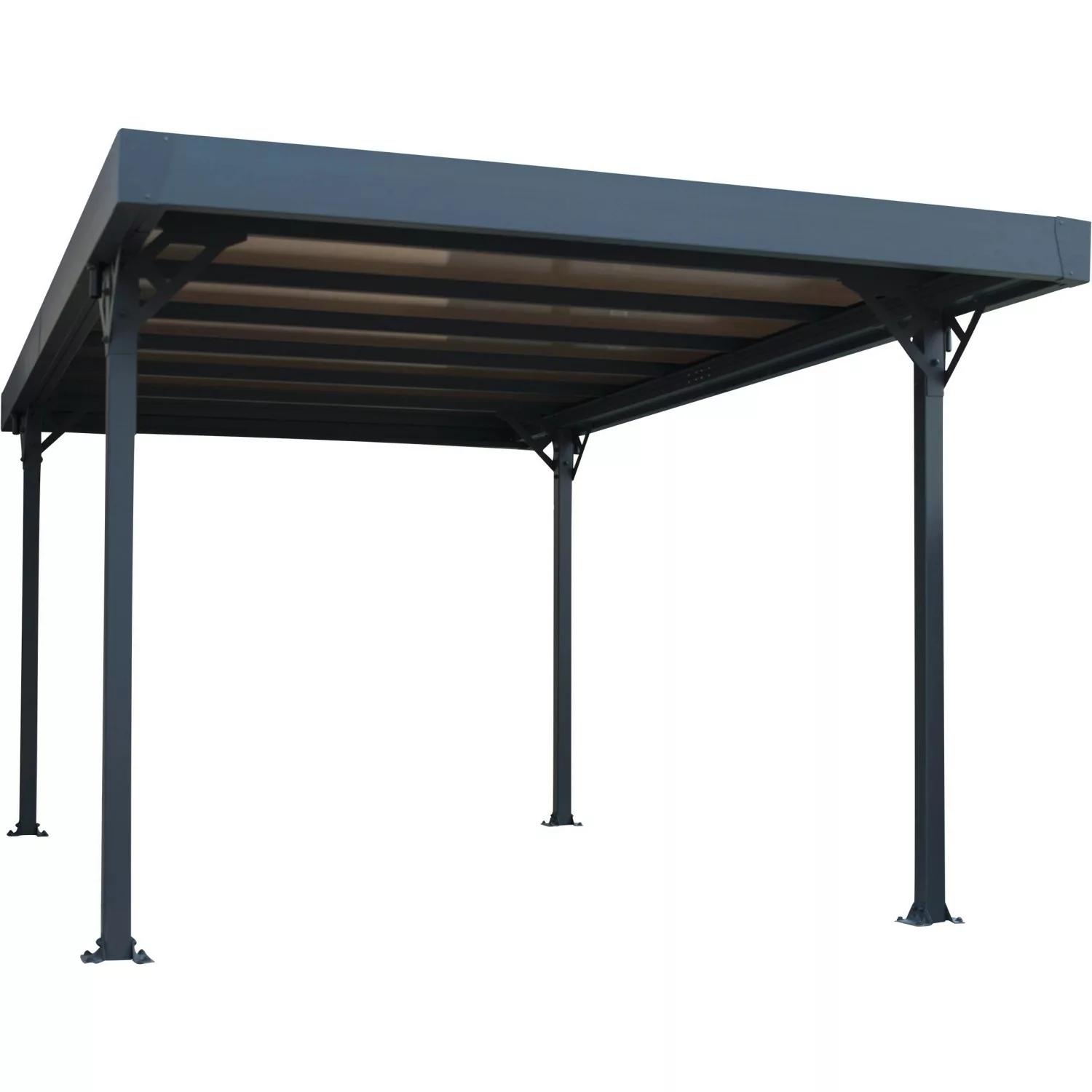 Canopia Carport Palma 5000 Aluminium 496 cm x 292 cm x 223 cm Grau günstig online kaufen
