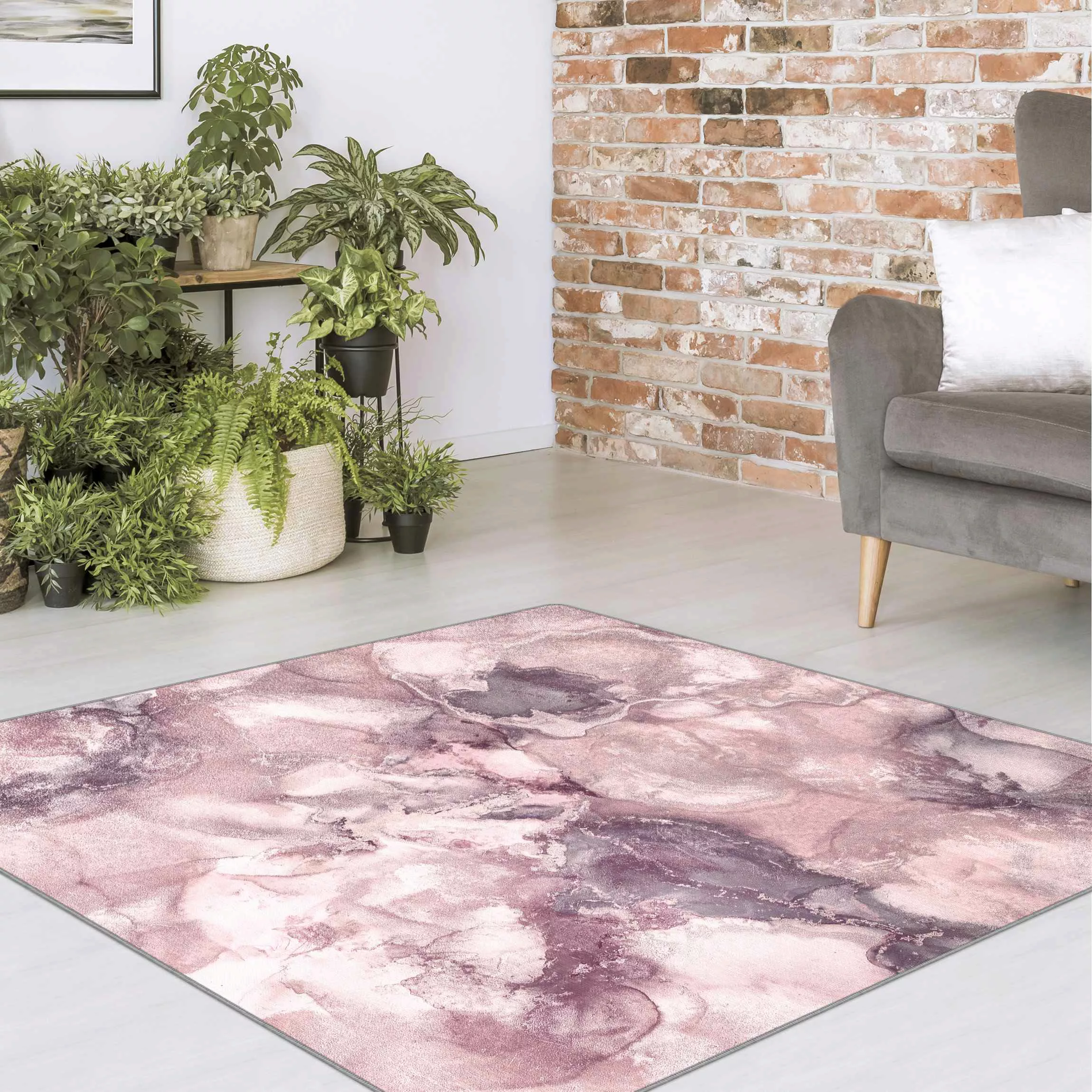 Teppich Farbexperimente Marmor Violett günstig online kaufen