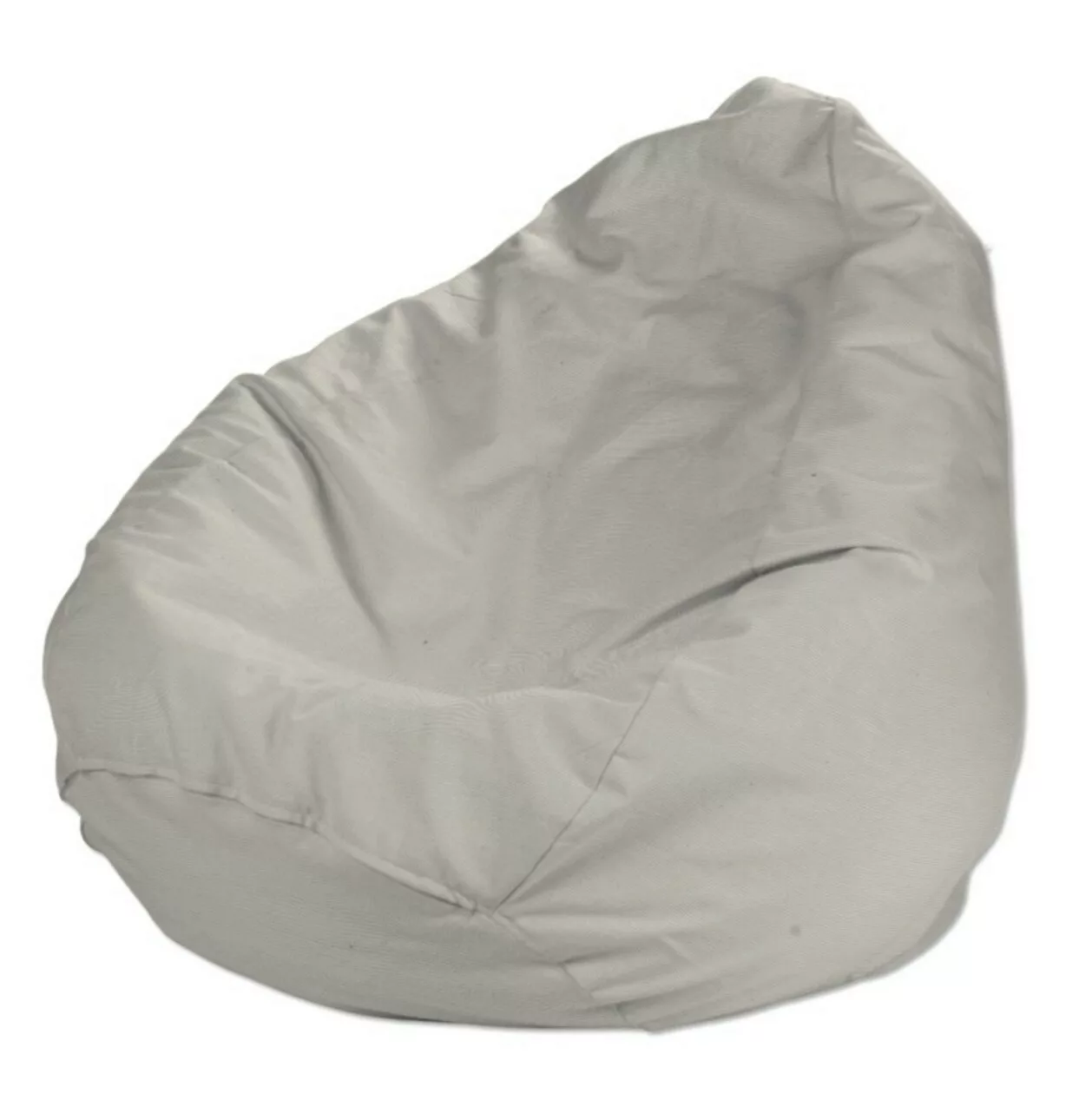 Sitzsack, hellgrau , Ø80 x 115 cm, Cotton Panama (702-45) günstig online kaufen