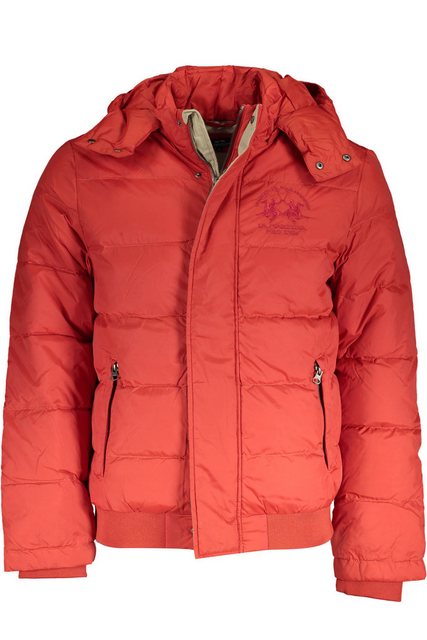 La Martina Outdoorjacke Herrenjacke Orange: Abnehmbare Kapuze, Stickerei & günstig online kaufen