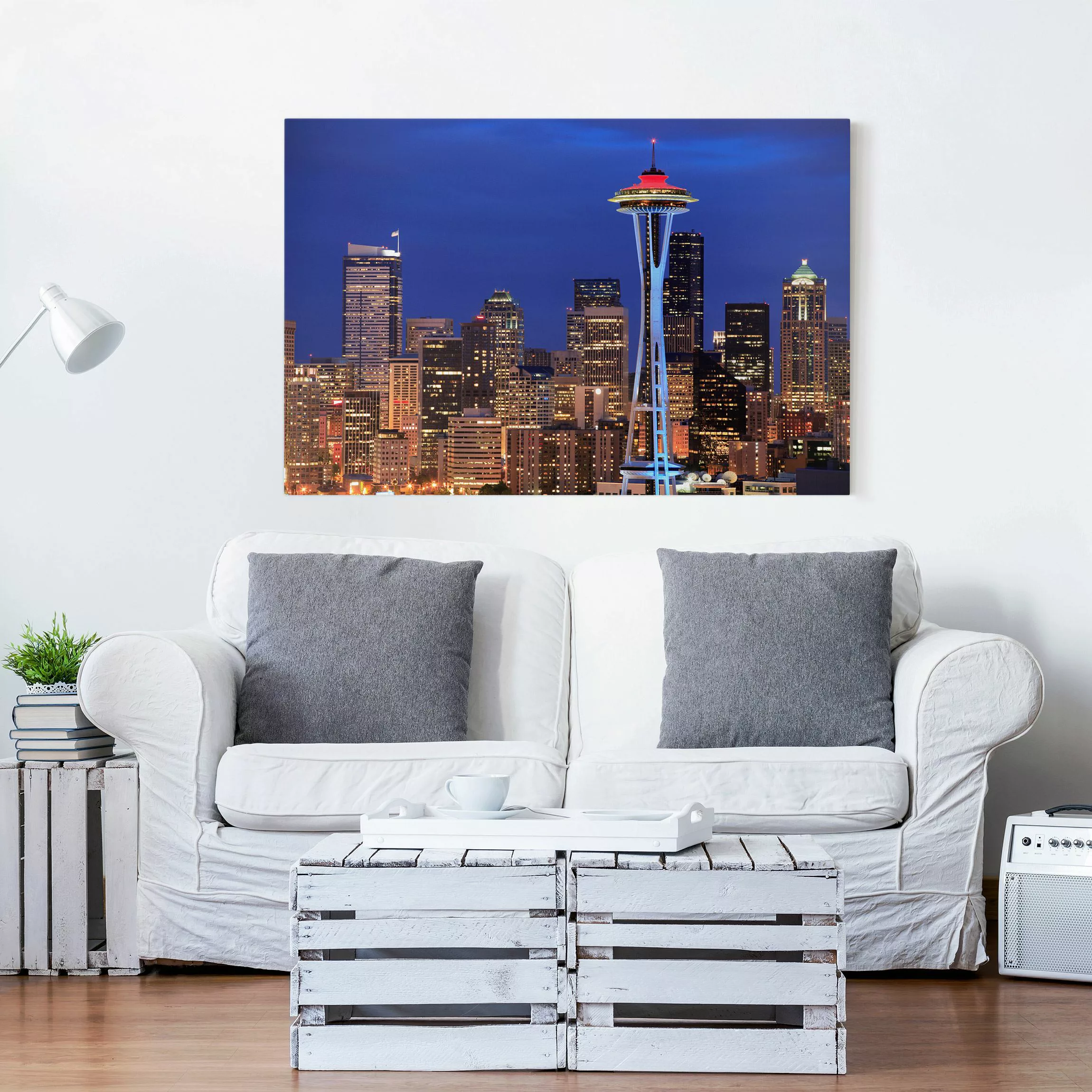 Leinwandbild Architektur & Skyline - Querformat Seattle günstig online kaufen