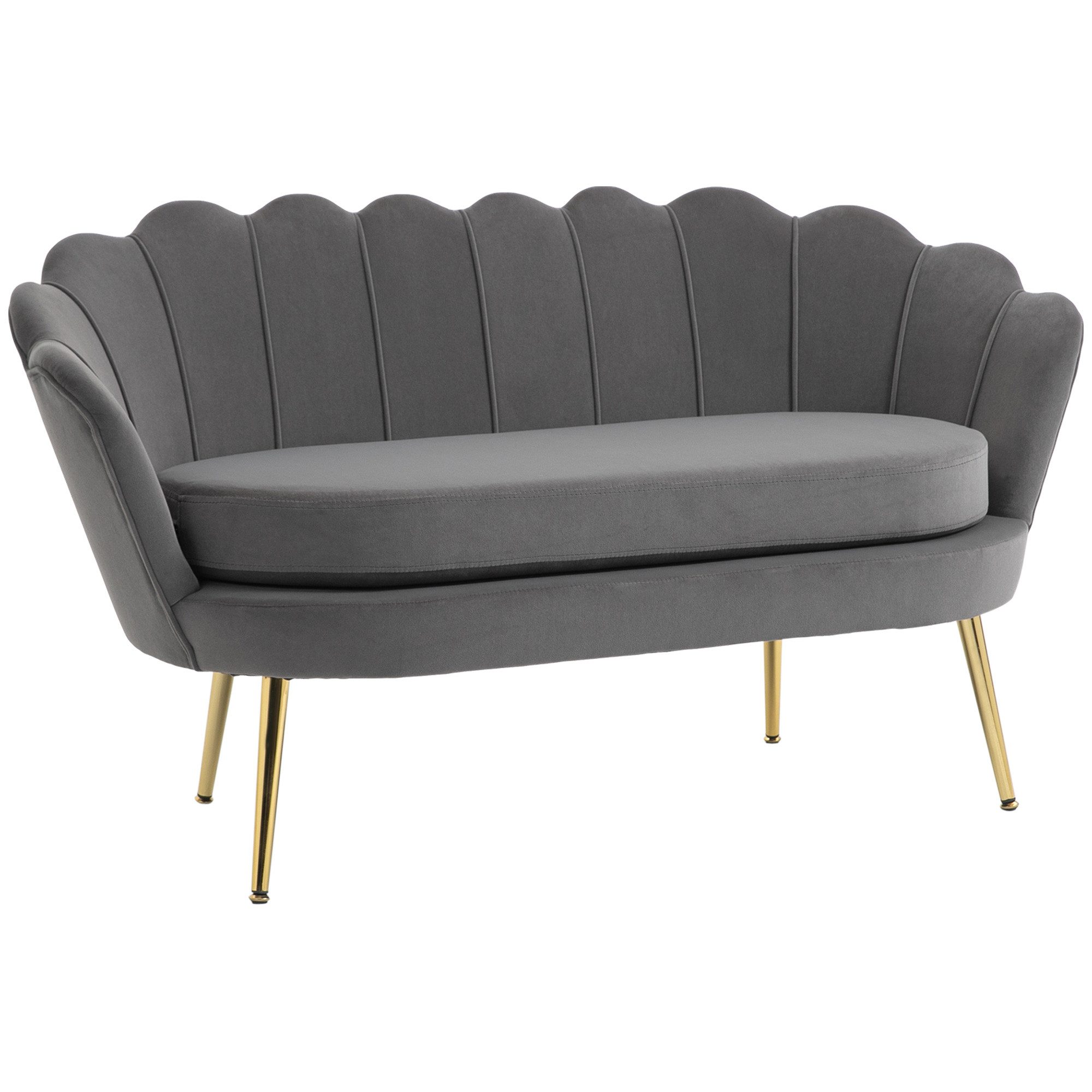 HOMCOM 2-Sitzer Loungesofa mit weichen und günstig online kaufen
