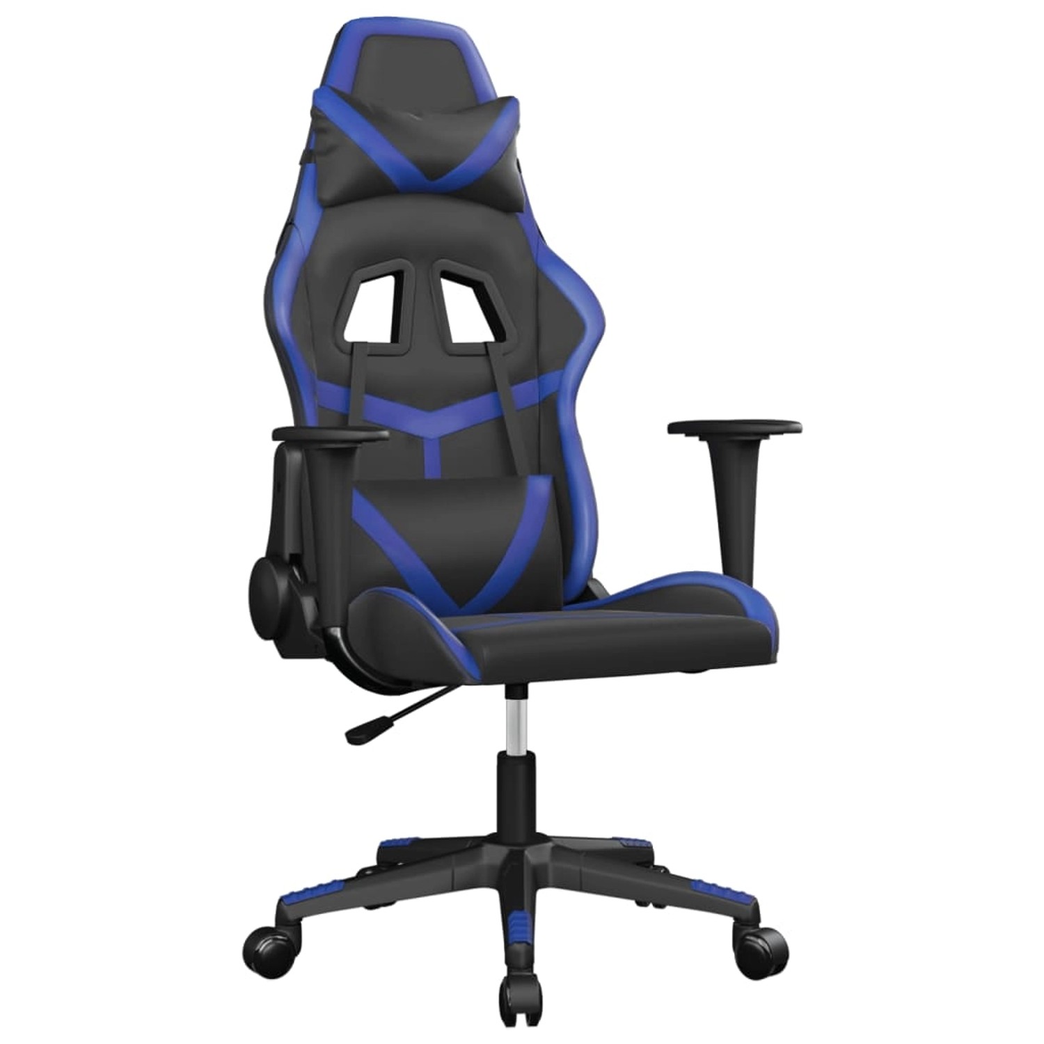 vidaXL Gaming-Stuhl mit Massagefunktion Schwarz und Blau Kunstleder Modell günstig online kaufen