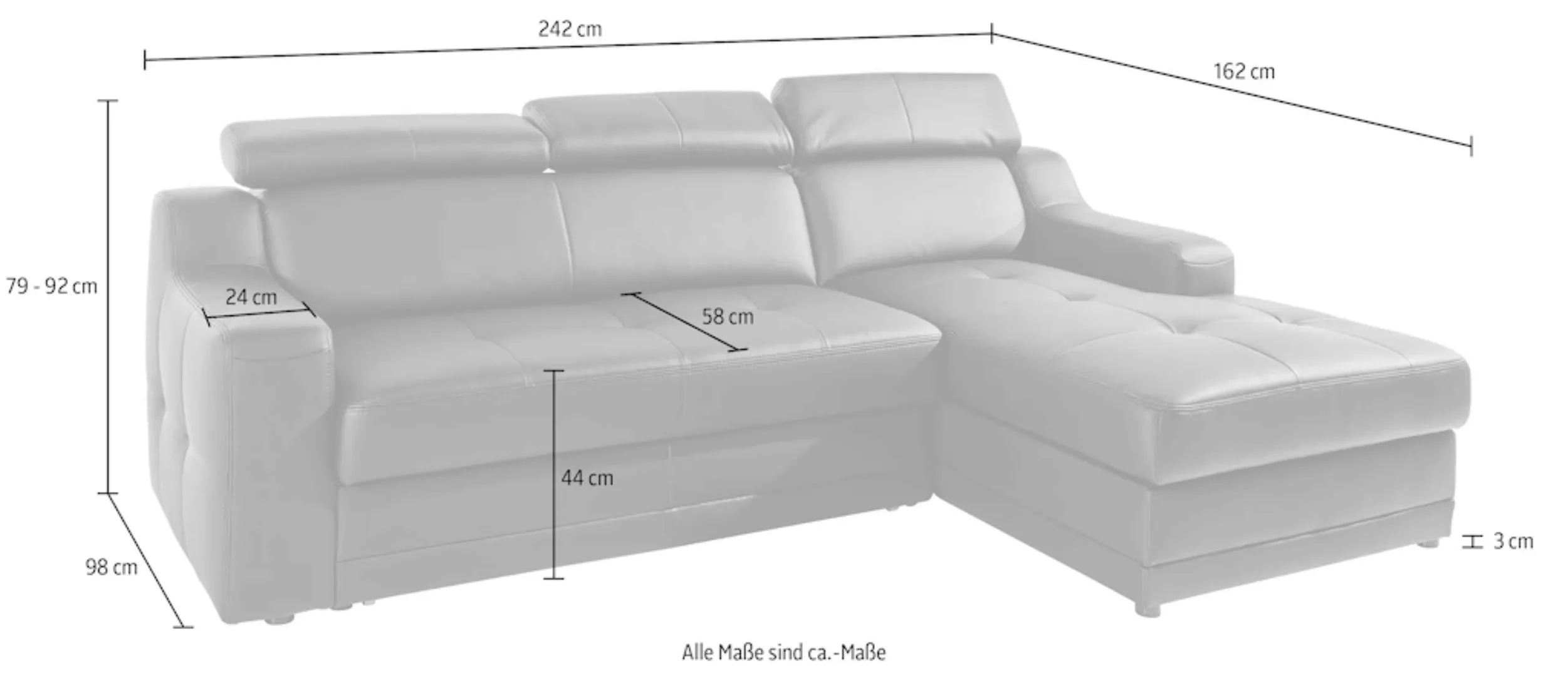 exxpo - sofa fashion Ecksofa "Lotos, bequem und funktionell, L-Form", mit K günstig online kaufen