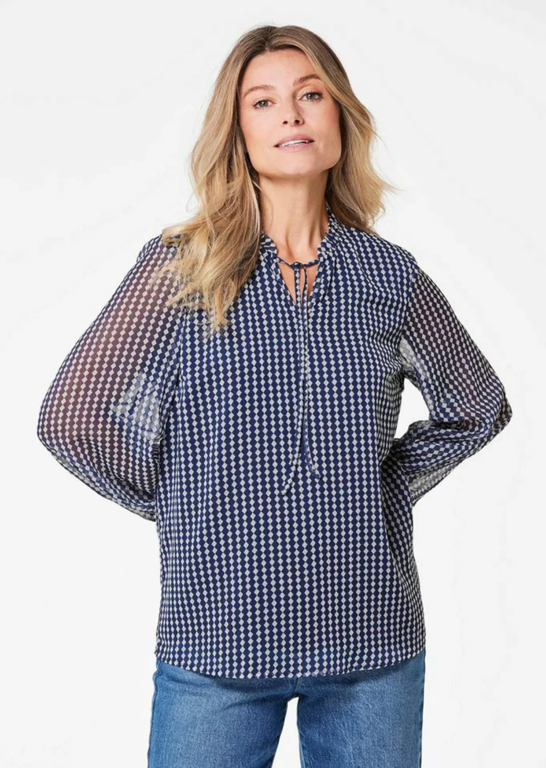 GOLDNER Chiffonbluse Kurzgröße: Bluse günstig online kaufen