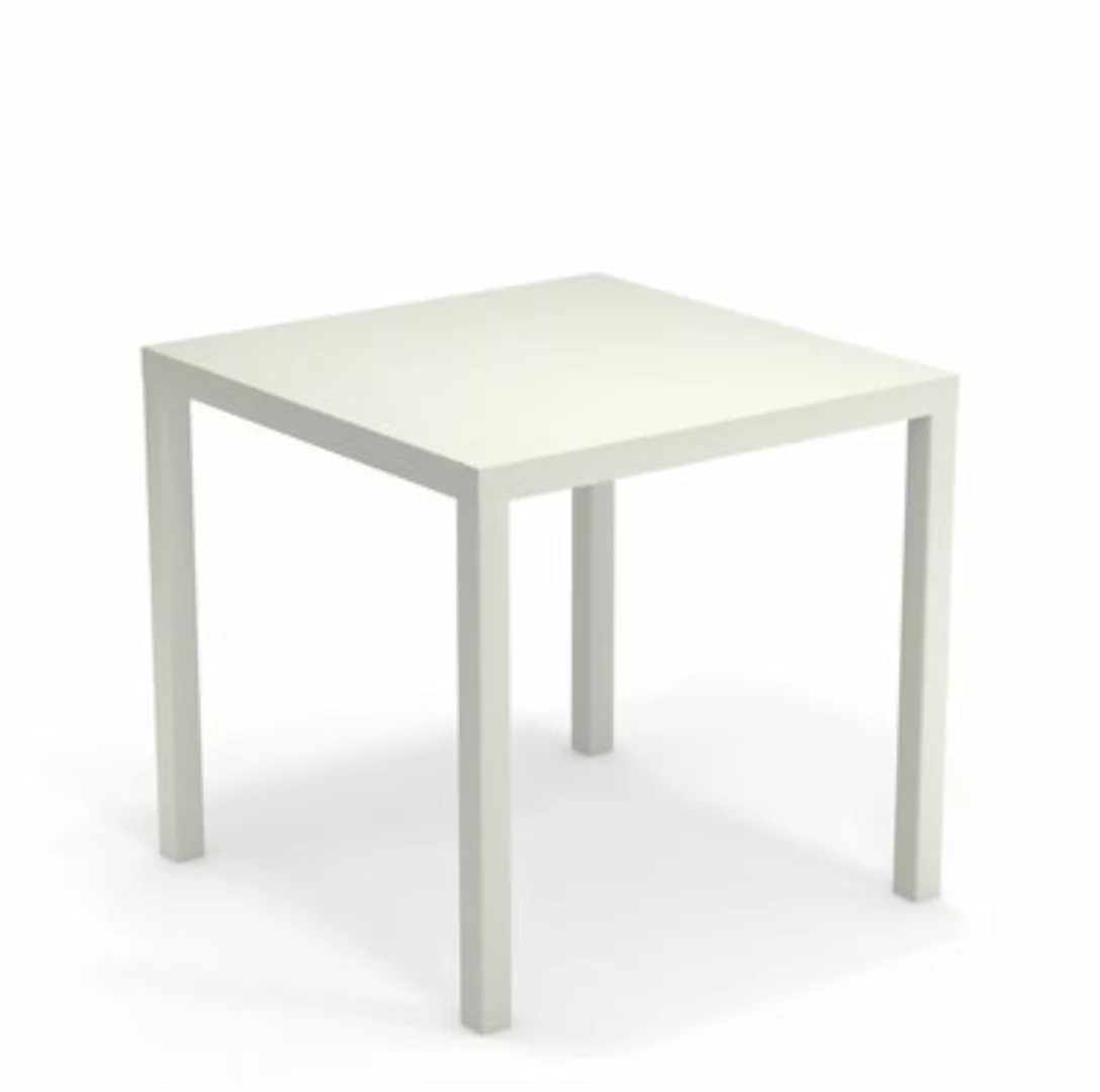 quadratischer Tisch Nova metall weiß / Metall - 80 x 80 cm - Emu - Weiß günstig online kaufen