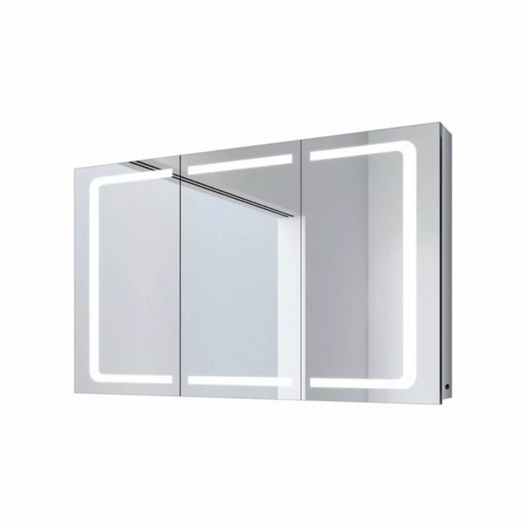 SONNI Spiegelschrank Spiegelschrank Bad 3 türig mit led beleuchtung 105 x 6 günstig online kaufen