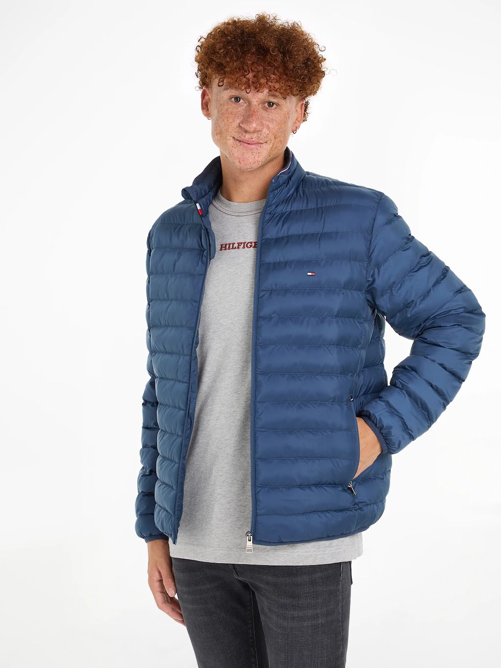 Tommy Hilfiger Steppjacke "PACKABLE RECYCLED JACKET", mit Tommy Hilfiger Lo günstig online kaufen