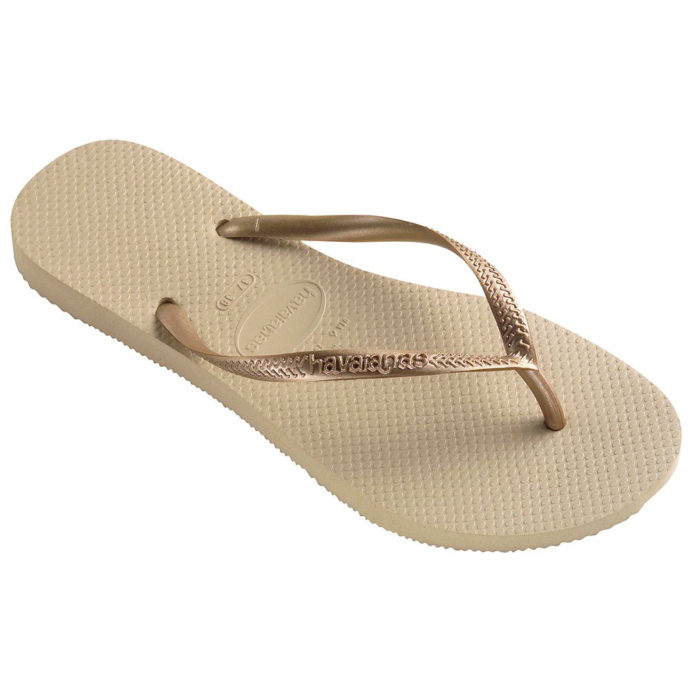 Havaianas Slim Flip-flops EU 39-40 Sand Grey / Light Golden günstig online kaufen