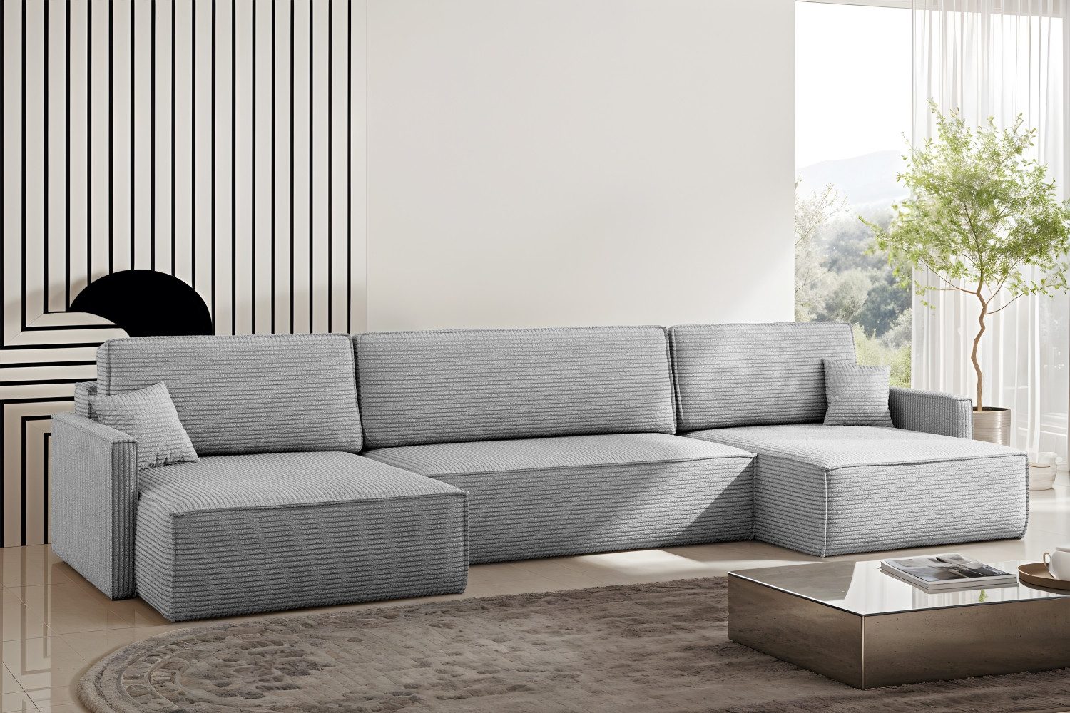 Kaiser Möbel Ecksofa Ecksofa Carlos U-Form günstig online kaufen
