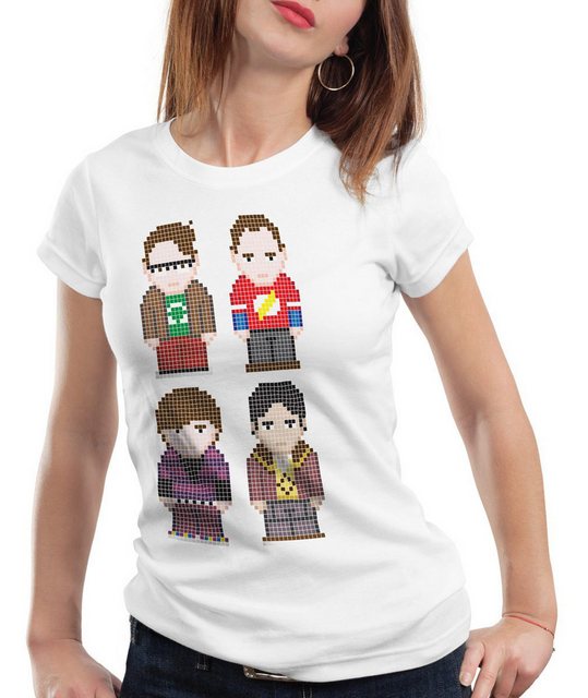 style3 T-Shirt Big Friends Bang Sheldon Serie Penny Pixel 8-Bit the big ban günstig online kaufen