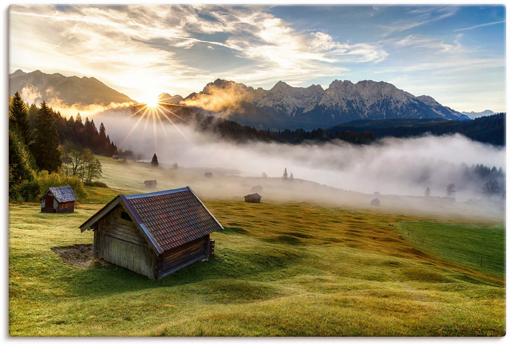 Artland Wandbild "Herbst in Bayern", Berge & Alpenbilder, (1 St.) günstig online kaufen