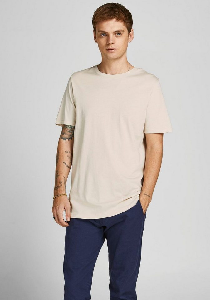 Jack & Jones Herren Rundhals T-Shirt JJEORGANIC BASIC - Slim Fit günstig online kaufen