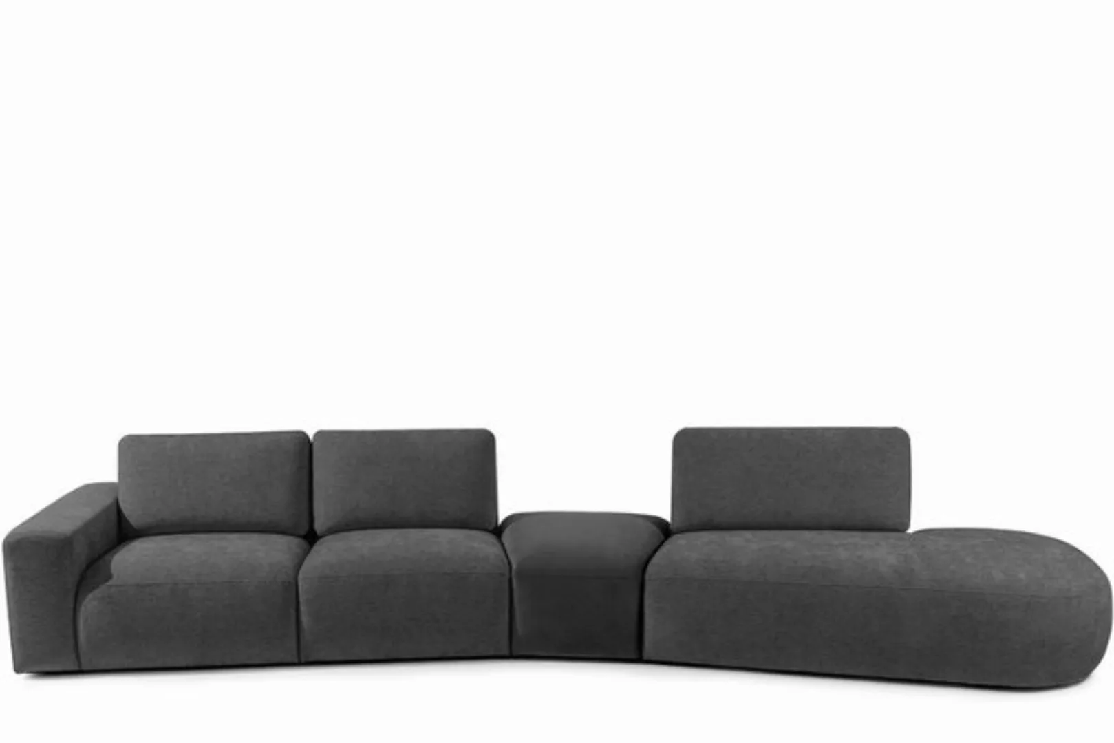 KONSIMO® Ecksofa ZUCCO Ecksofa rechts, 4 Teile, hergestellt in der EU günstig online kaufen