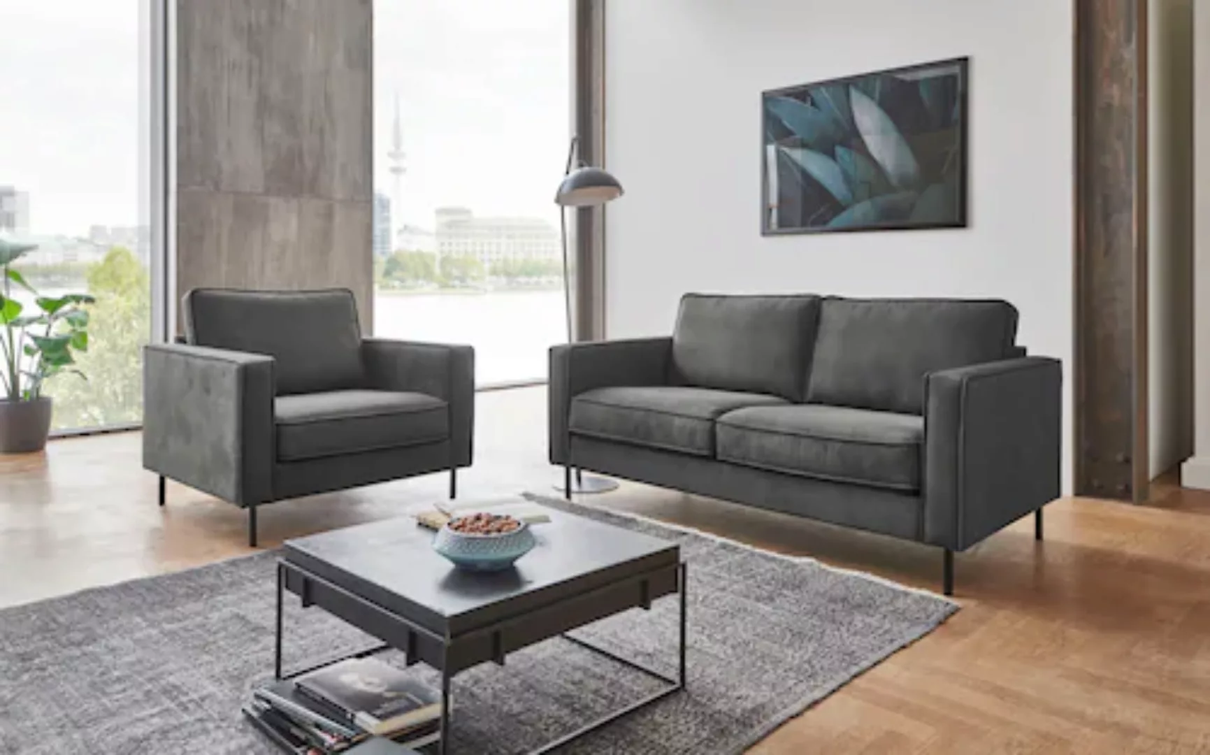 ATLANTIC home collection 2-Sitzer "Weston", im skandinavischem Stil, mit We günstig online kaufen