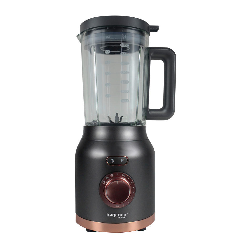 Hagenuk Standmixer BL-1200G schwarz roségold Kunststoff Glas B/H/T: ca. 22x günstig online kaufen