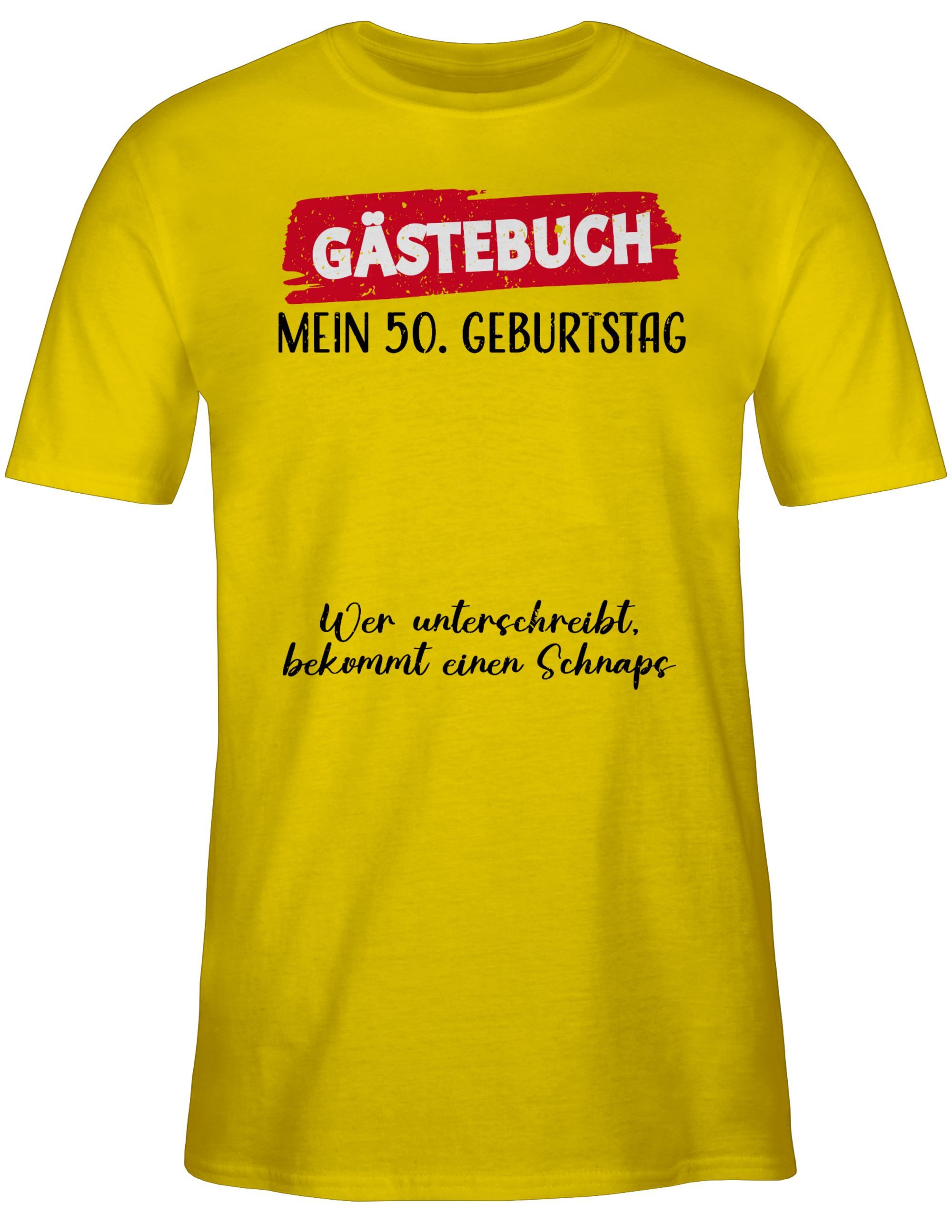 Shirtracer T-Shirt Gästebuch - 50. Geburtstag günstig online kaufen