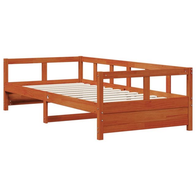 vidaXL Bett Tagesbett ohne Matratze Wachsbraun 90x190 cm Massivholz Kiefer günstig online kaufen