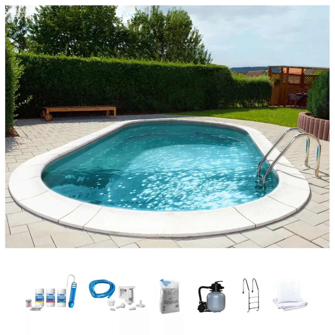 my POOL BWT Ovalpool "PREMIUM mit grauer Innenfolie", (Komplett-Set, 7 tlg. günstig online kaufen