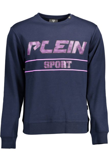 PLEIN SPORT Sweatshirt Herren Langarm Pullover Blau - Kontrastdetails & günstig online kaufen