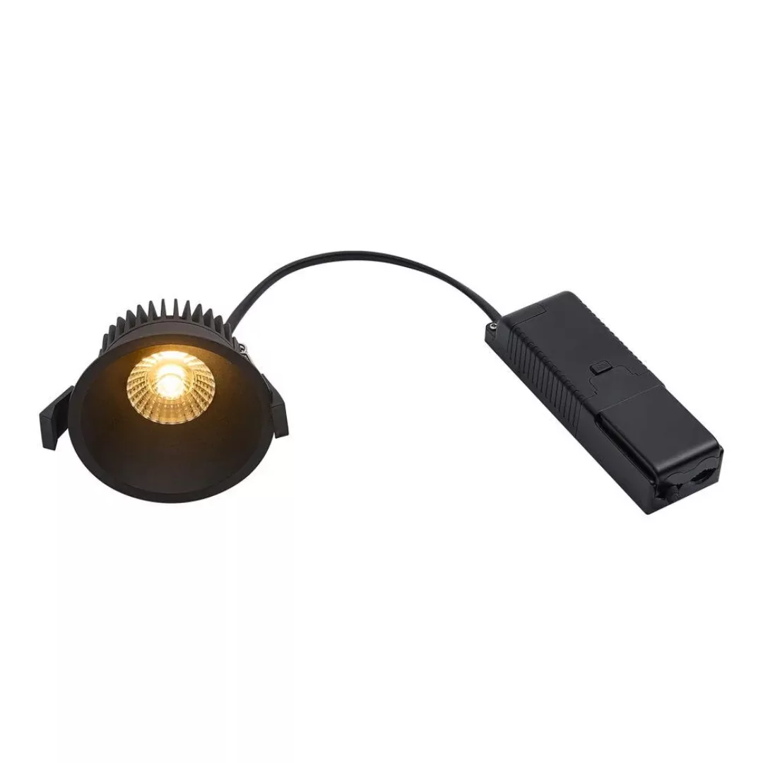 LED Einbaustrahler Albric in Schwarz 8W 535lm IP44 günstig online kaufen