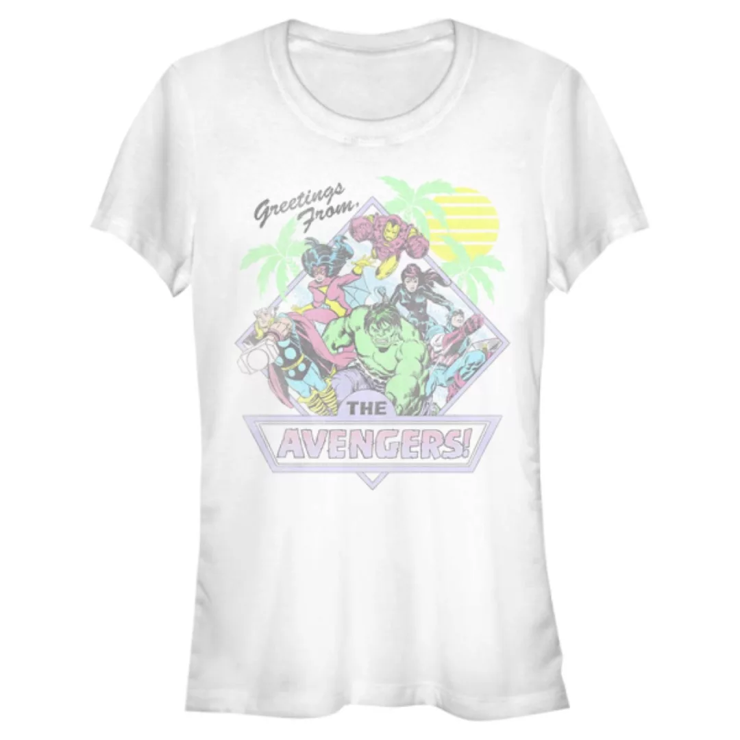 Marvel - Avengers - Gruppe Vacay Avengers - Frauen T-Shirt günstig online kaufen