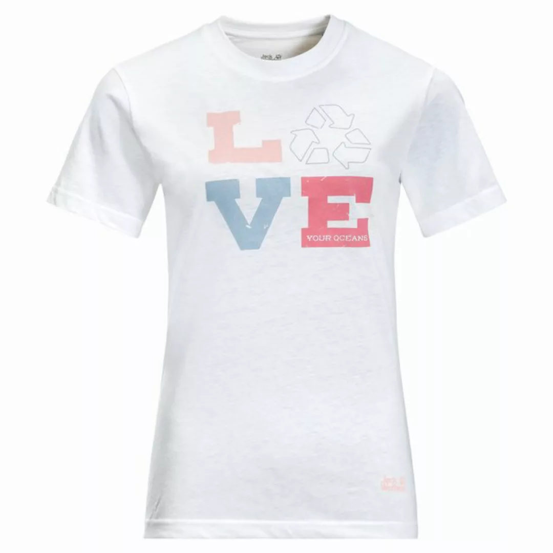 Jack Wolfskin Kurzarmshirt Jack Wolfskin W Ocean Love Tee Damen Kurzarm-Shi günstig online kaufen