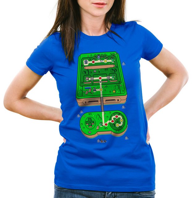 style3 T-Shirt Super Console World snes konsole classic gamer nintendo günstig online kaufen