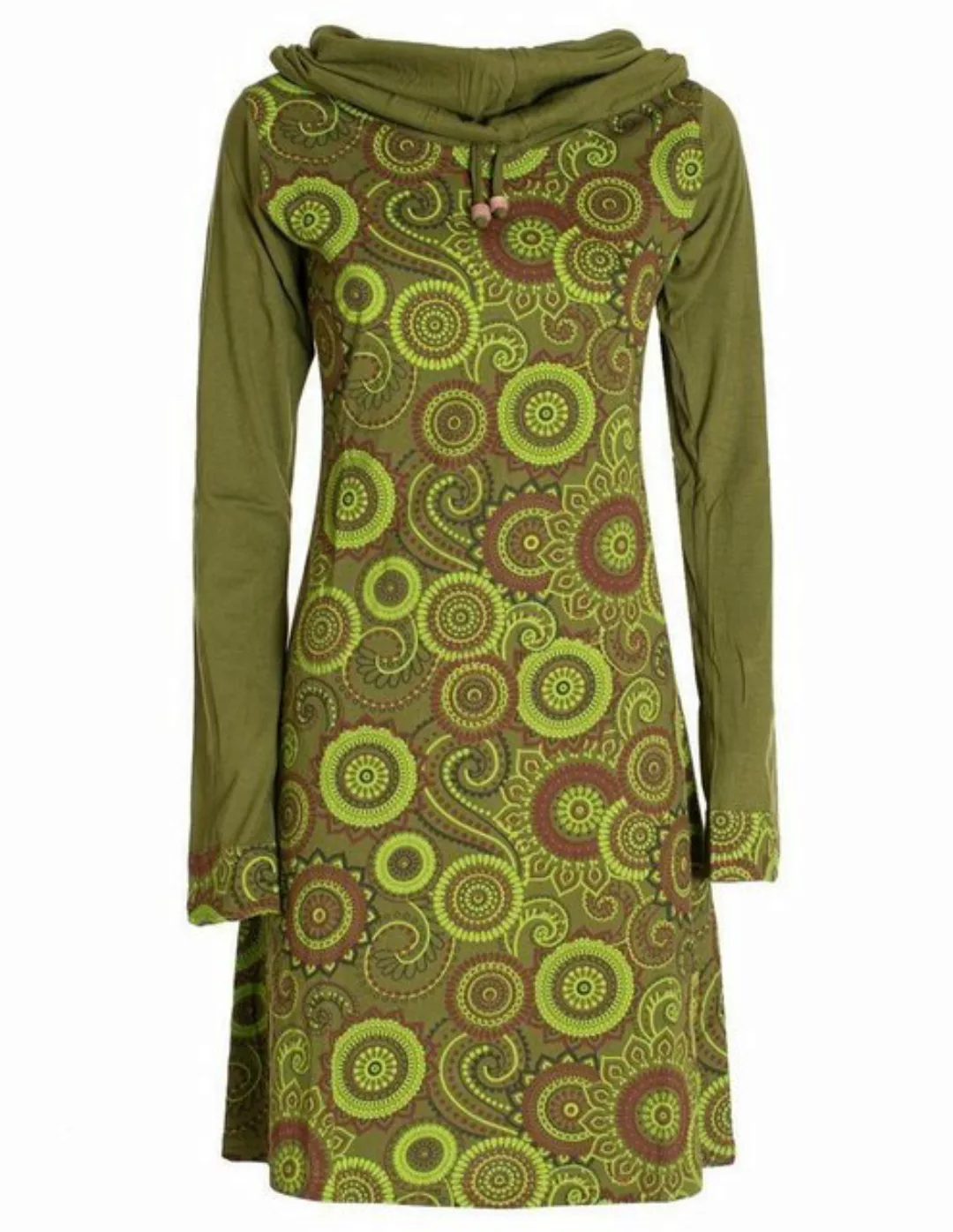 Vishes Jerseykleid Langarm Kleid Schal-Kleid Winterkleider Baumwollkleid Hi günstig online kaufen