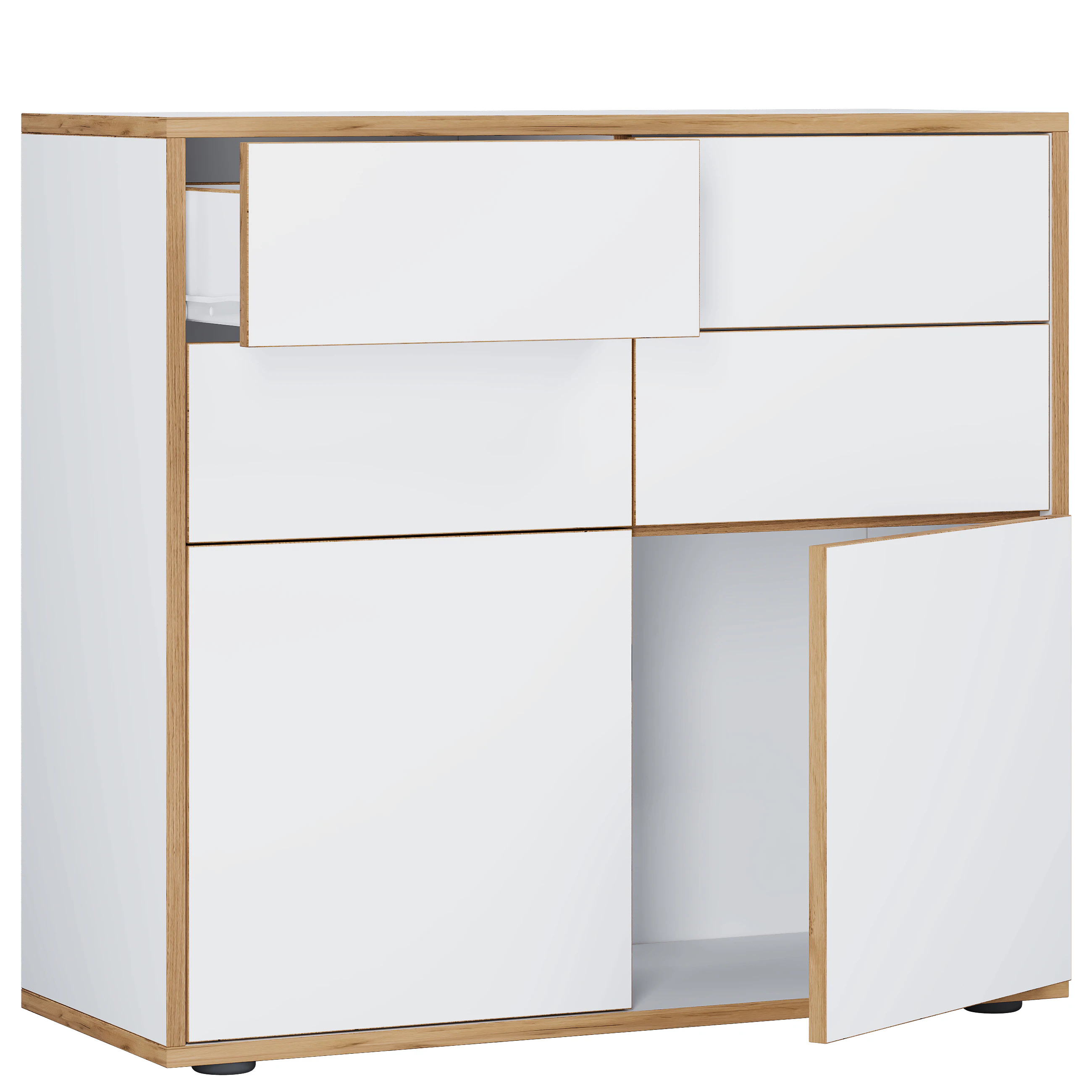 VCM Kommode "VCM Holz Kommode  Sideboard mit Drehtüren und Schubladen  Büro günstig online kaufen