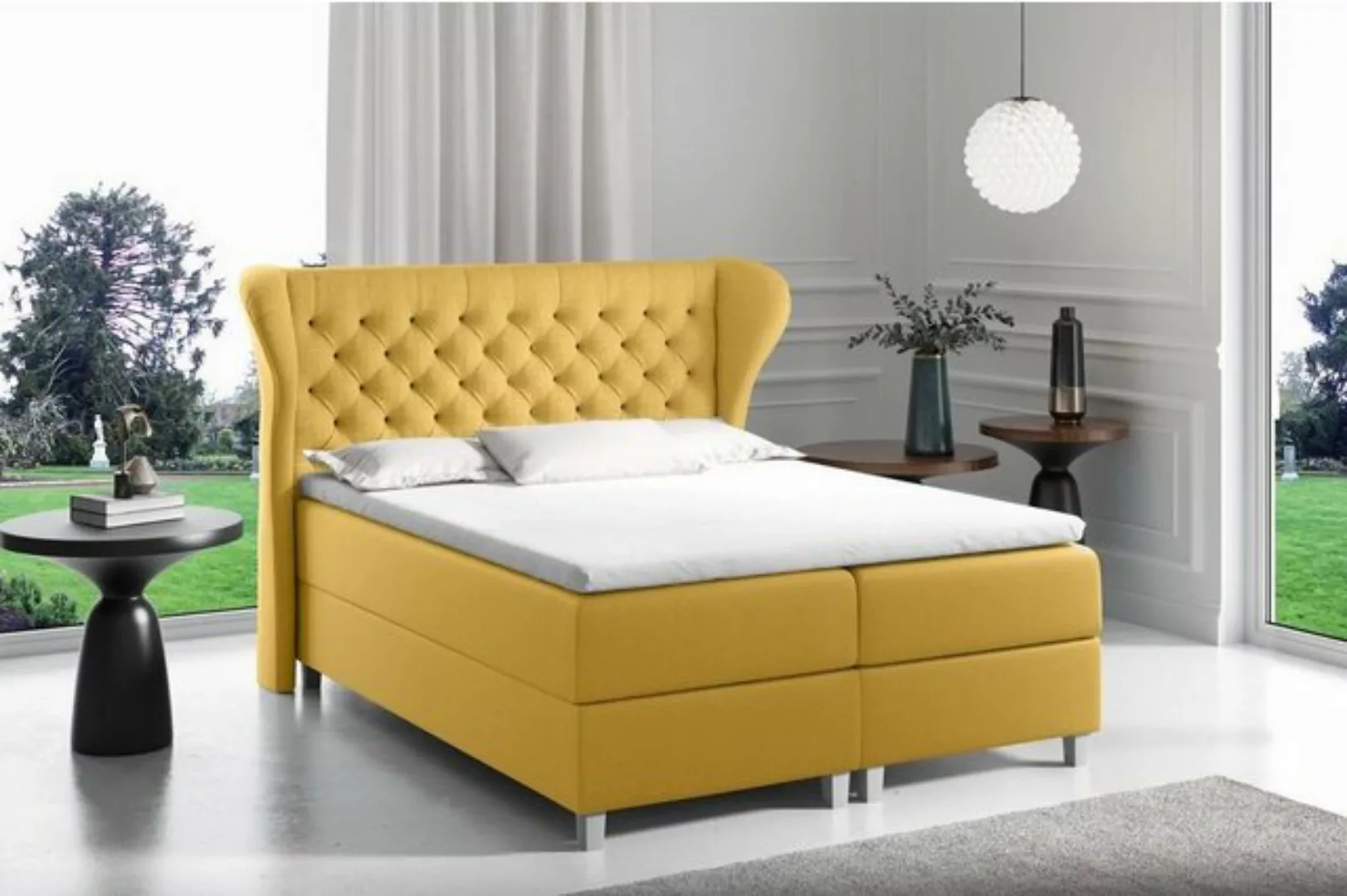 JVmoebel Bett, bett chesterfield box spring möbel betten king size samt hot günstig online kaufen