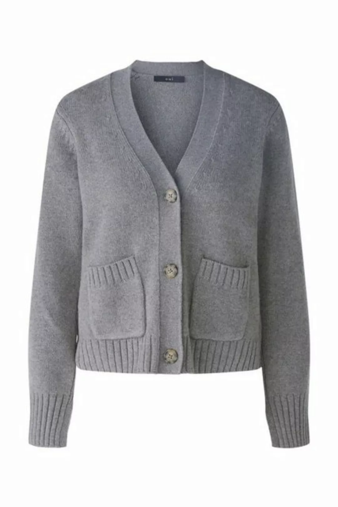 Oui Strickjacke Jacke, grey günstig online kaufen