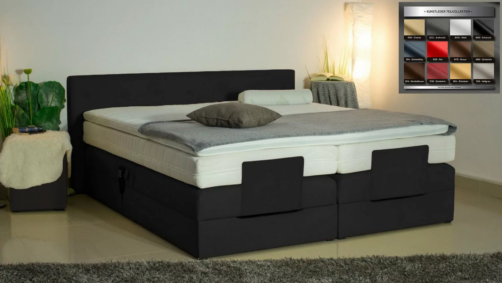 PAARA Boxspringbett 25GM elektrisch verstellbar mit Motor Dachschräge, inkl günstig online kaufen