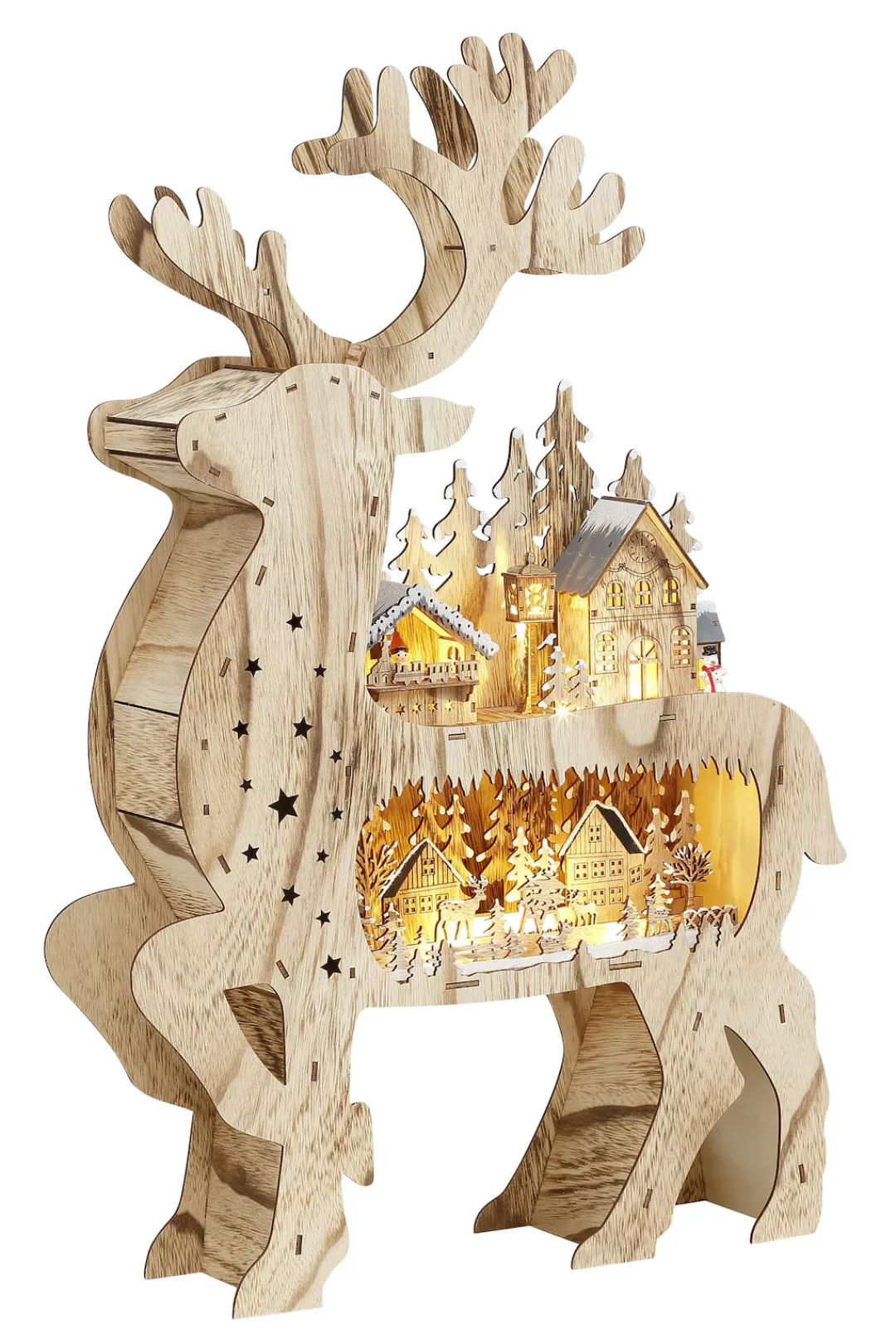 my home Dekofigur "Mattheo, mit LED Beleuchtung, Höhe ca. 65 cm", niedliche günstig online kaufen