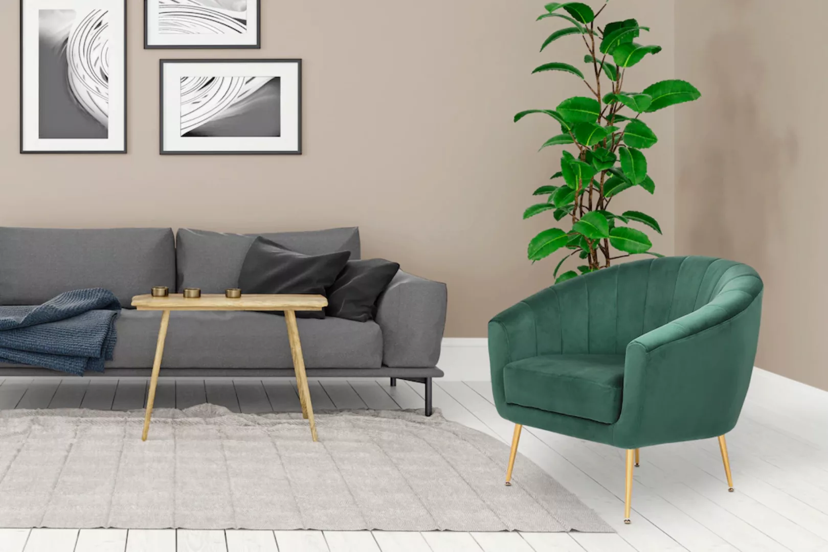 Kayoom Cocktailsessel »Doreen«, Angesagtes 1-Sitzer-Sofa, Mini Sofa auch pa günstig online kaufen