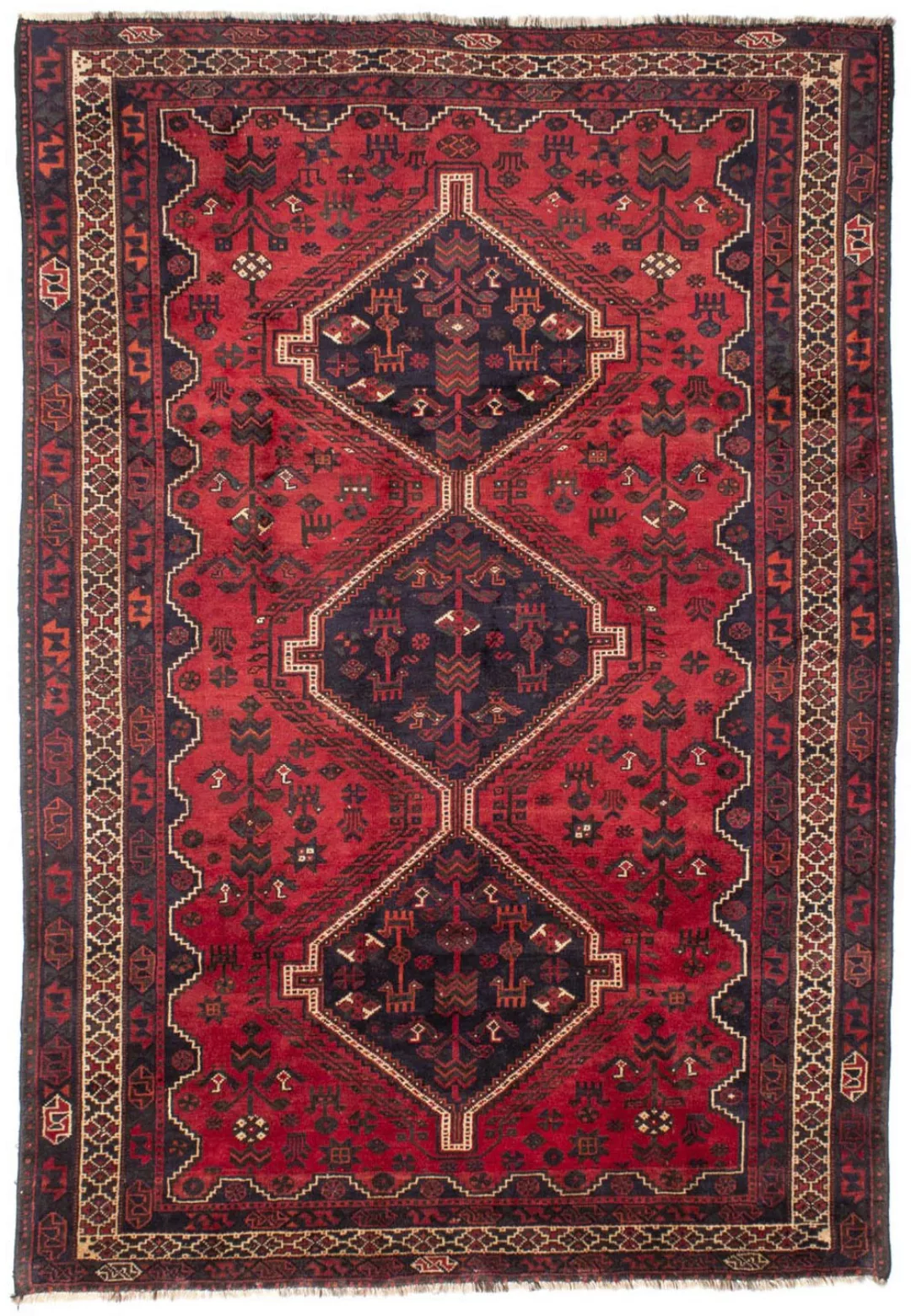 morgenland Wollteppich »Shiraz Medaillon Rosso scuro 305 x 215 cm«, rechtec günstig online kaufen